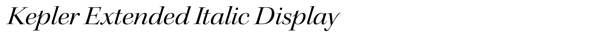 Kepler Extended Italic Display image